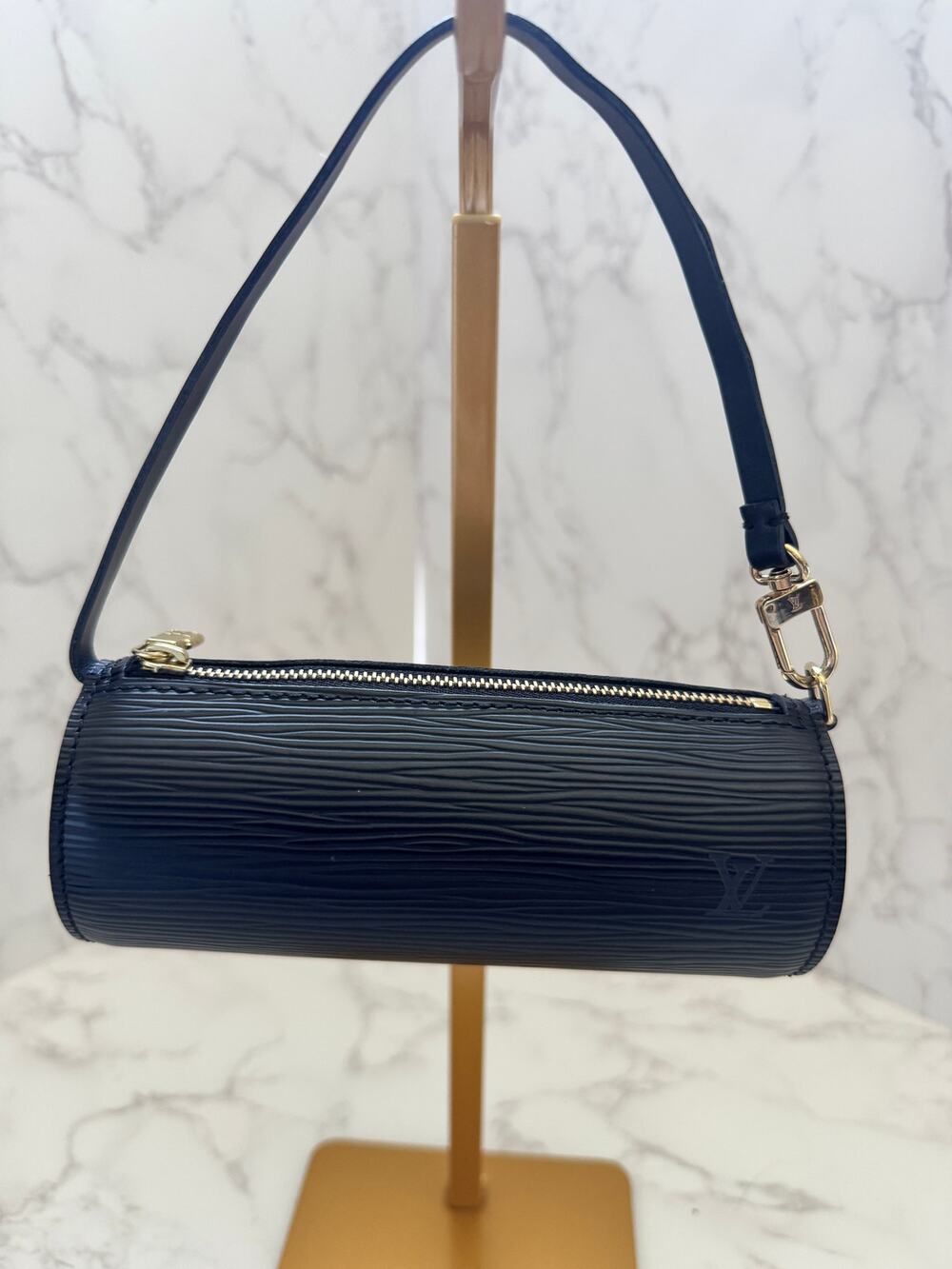 Louis Vuitton Black Epi Leather Papillon Pochette